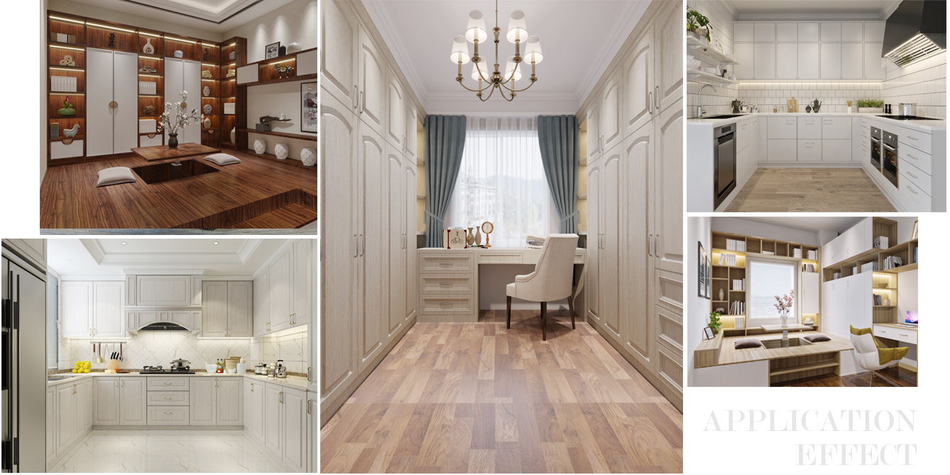 泽尔生态板家具成效图