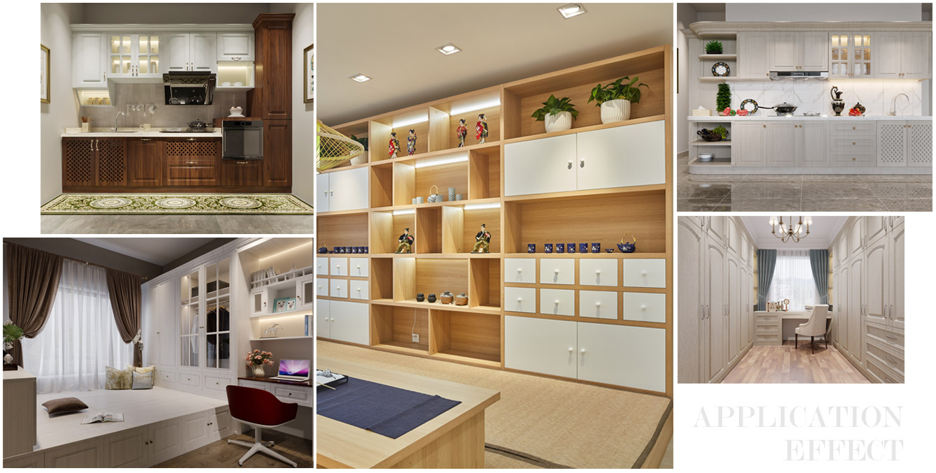 新海潮生态板家具成效图