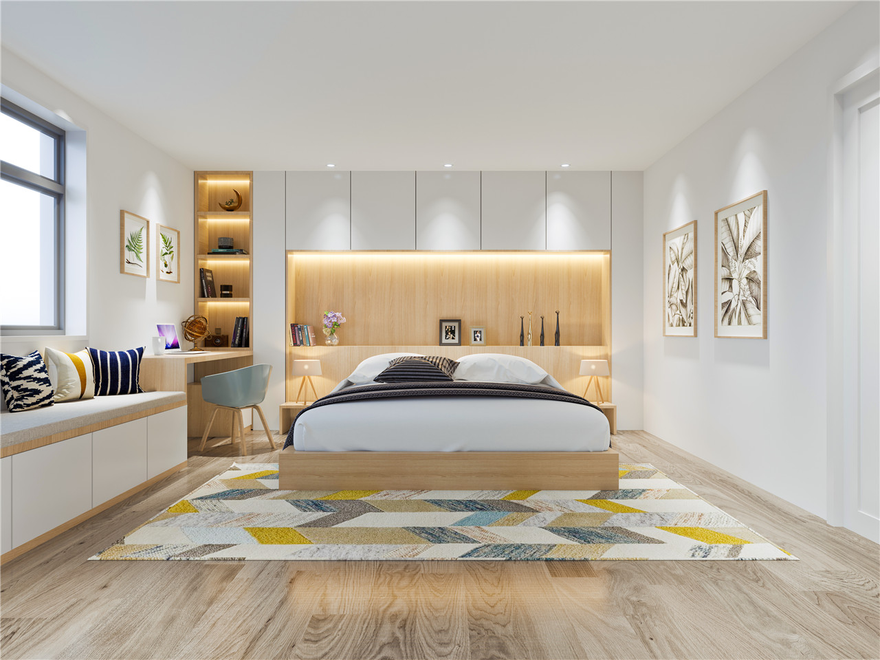 雪山白生态板-板材全屋定造案例